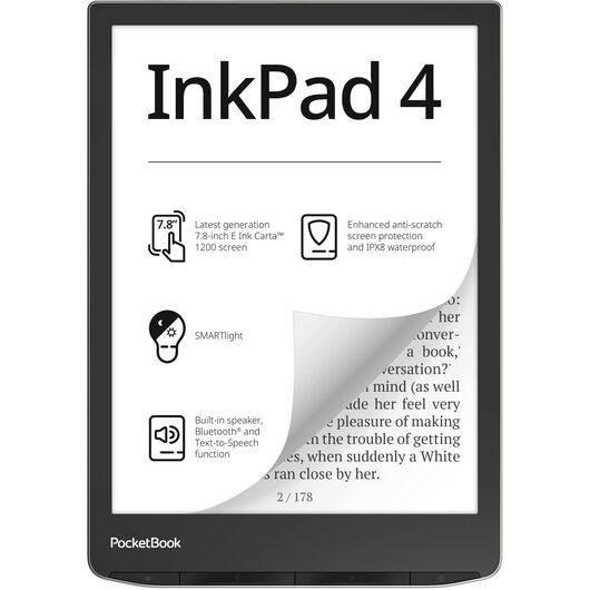 Электронная книга PocketBook 743G InkPad 4, Stardust Silver, фото 1