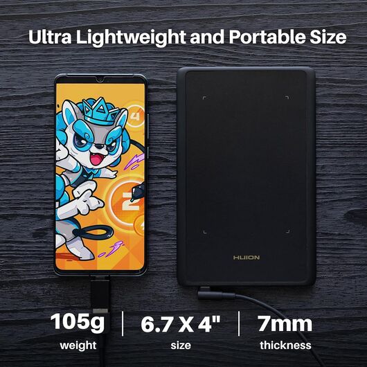 Графический планшет Graphical tablet H420X Black, фото 4