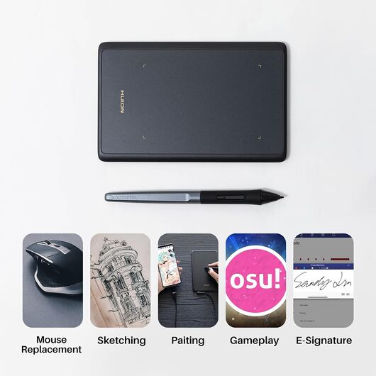 Графический планшет Graphical tablet H420X Black, фото 3