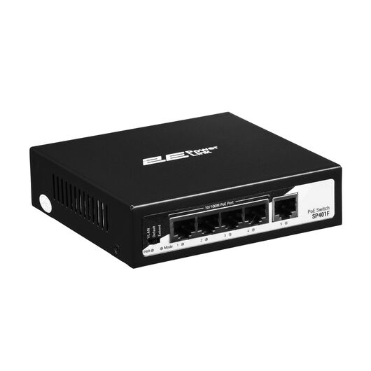 Коммутатор 2E PowerLink SP401F 4xFE PoE+, 1xFE Uplink, 55Вт, неуправляемый, фото 2