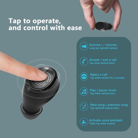 Наушники Blackview TWS BT AirBuds 1 Black, фото 10