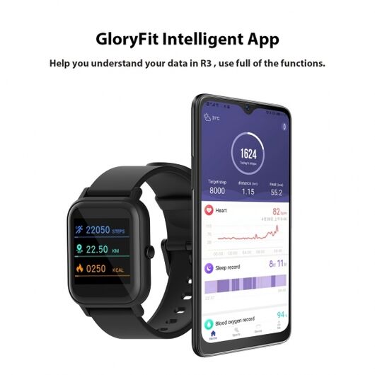 Смарт-часы Blackview R3 42 mm Black, фото 4