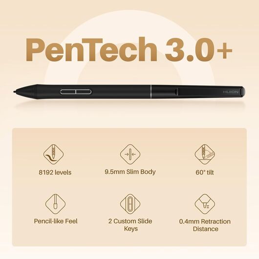 Графический планшет Huion 10.5&quot;x6.25&quot; Inspiroy Frego M, Bluetooth, USB-C, черный L-610, фото 6
