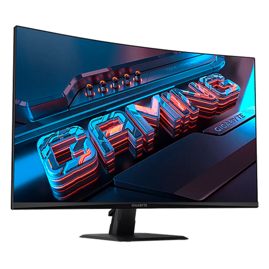 Gigabyte — 32″ GS32QCA-EK Curved Gaming Monitor, VA, 180hz, 1mc, QHD (2560×1440), 2K, HDMI, DisplayPort, Black, фото 2