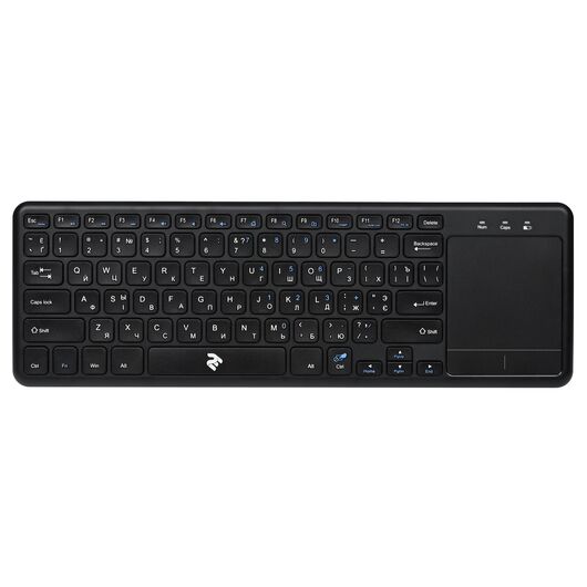 Клавиатура 2E Touch Keyboard KT100 WL/BT BLACK, фото 1