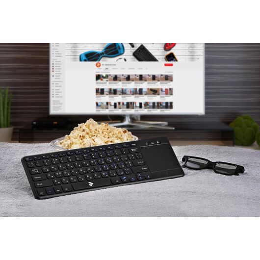 Клавиатура 2E Touch Keyboard KT100 WL/BT BLACK, фото 7