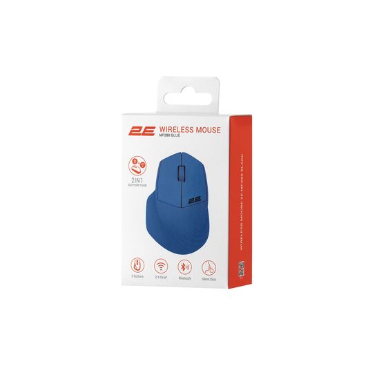 Mouse 2E MF280 Silent WL BT Blue, фото 6