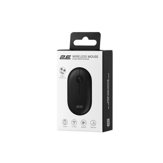 Mouse 2E MF300 Silent WL BT Graphite black, фото 5