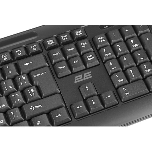 Клавиатура 2E KM1040 USB Black, фото 5