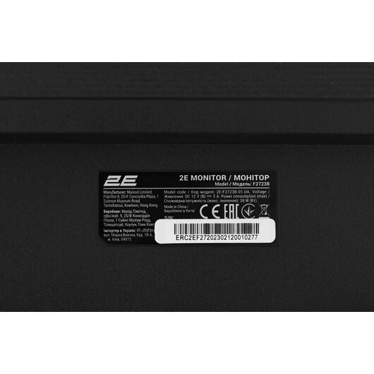 Monitor 2E 27&quot; F2723B D-Sub, HDMI, IPS, 75Hz, фото 6