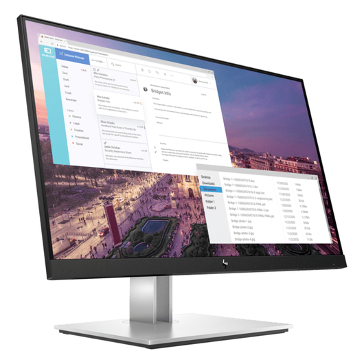 HP - 23&quot; EliteDisplay E23 G4 Monitor, IPS, HDMI, 5mc, FHD (1920x1080), Silver (9VF96AA), фото 3