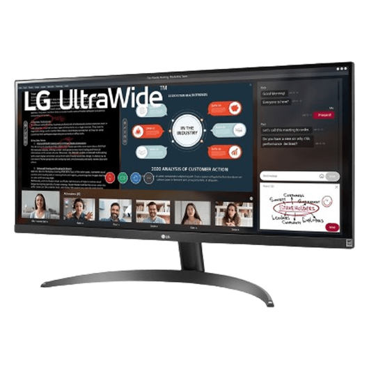 LG — 29″ 29WP500-B UltraWide Monitor, IPS, 5mc, 75Hz, FHD (2560 x 1080), VGA+HDMI, Black, фото 2