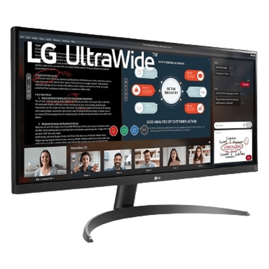 LG — 29″ 29WP500-B UltraWide Monitor, IPS, 5mc, 75Hz, FHD (2560 x 1080), VGA+HDMI, Black, фото 3