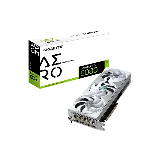 Gigabyte - 16GB GeForce RTX5080 AERO OC DDR7 GV-N5080AERO OC-16GD, фото 1