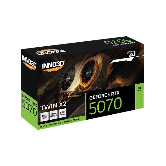 Inno3D - 12GB GeForce RTX5070 TWIN X2 GDDR7 192bit, фото 2