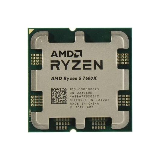 AMD Ryzen™ 5 Raphael 7600X - 4.7 GHz, 6 cores/12 threads, GPU, AM5 (100-100000593), oem, фото 1