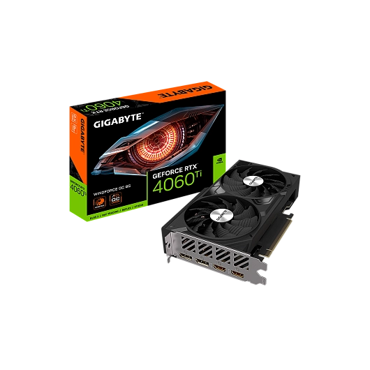 Gigabyte - 8GB GeForce RTX4060Ti WINDFORCE OC GV-N406TWF2OC-8GD, фото 1