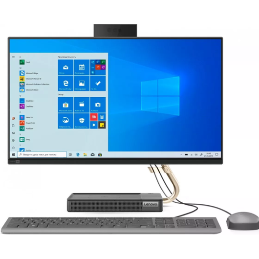 Lenovo IdeaCentre AIO 5 27IOB6 (Intel i5-11400T/ DDR4 8GB/ SSD 256GB + HDD 1TB/ 27&quot; QHD IPS/ Integrated Intel UHD Graphics/ No DVD/ Keyboard + mouse/ RU) White, фото 1