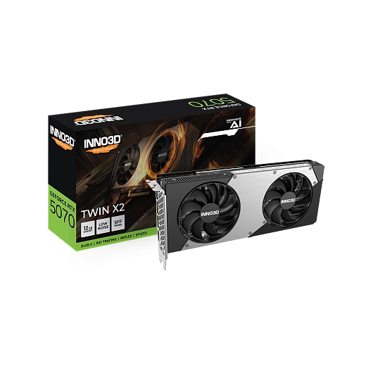 Inno3D - 12GB GeForce RTX5070 TWIN X2 GDDR7 192bit, фото 1
