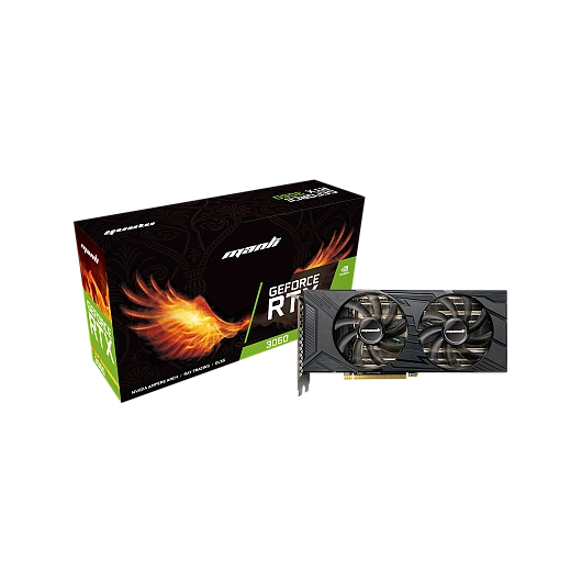 Manli - 12GB GeForce RTX3060 Nebula Twin GDDR6 192bit (M-NRTX3060/6RFHPPPV2-M2521), фото 1