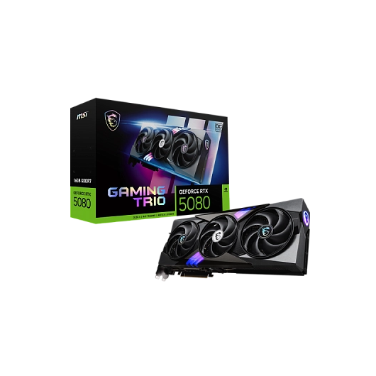 MSI - 16GB GeForce RTX5080 GAMING TRIO OC, фото 1
