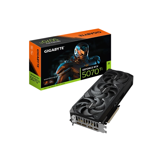 Gigabyte - 16GB GeForce RTX5070Ti WINDFORCE OC GV-N507TWF3OC-16GD, фото 1