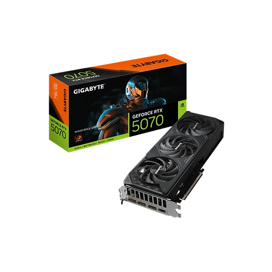 Gigabyte - 12GB GeForce RTX5070 WINDFORCE SFF GV-N5070WF3-12GD, фото 1