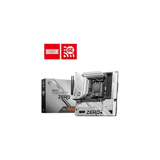 MB MSI AMD AM5 B650M PROJECT ZERO DDR5, фото 1