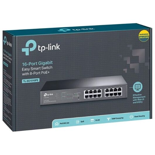 Коммутатор TP-LINK TL-SG1016PE, фото 5