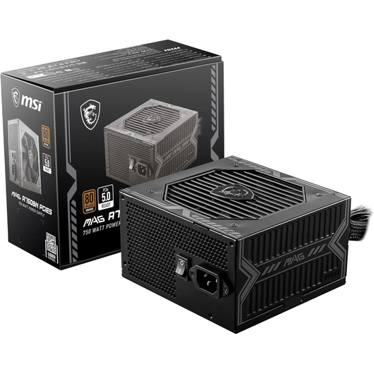 MSI MAG A750BN, 80 Plus Bronze, 750 Watt Power Supply, фото 1