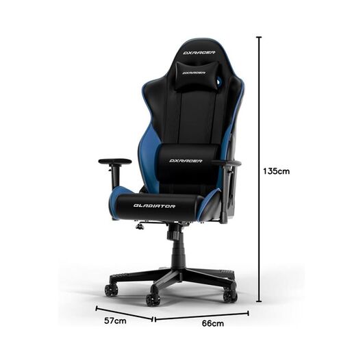 Кресло DXRacer Black and Blue Gladiator Chair G001, фото 5