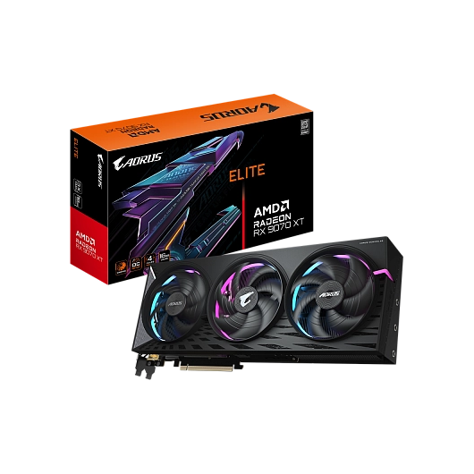 Gigabyte - 16GB ATI Radeon RX9070 XT AORUS ELITE GV-R9070XTAORUS E-16GD, фото 1