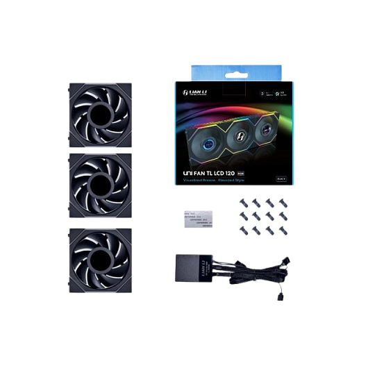 Lian Li TLLCD 120-3 Black Cooler, фото 1