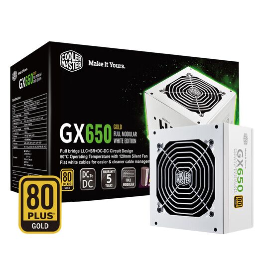 Блоки питания для компьютеров Psu GX650M 80+ Gold white edition, фото 1