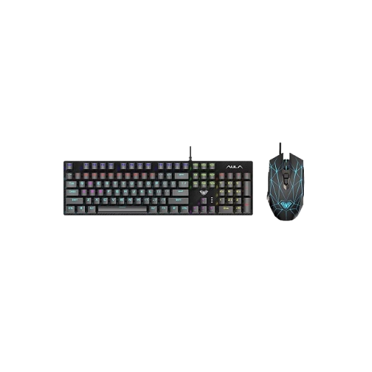 Игровой набор 2 в 1  (механическая клавиатура, мышь) AULA T640, фото 1