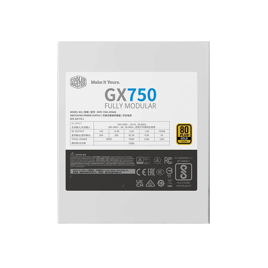 Блоки питания для компьютеров Psu GX750M 80+ Gold white edition, фото 2