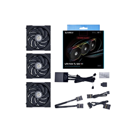 Lian Li TL120-3 Black Cooler, фото 1