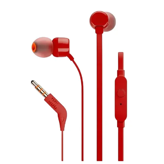 Проводные наушники JBL Tune 110 Red, фото 1