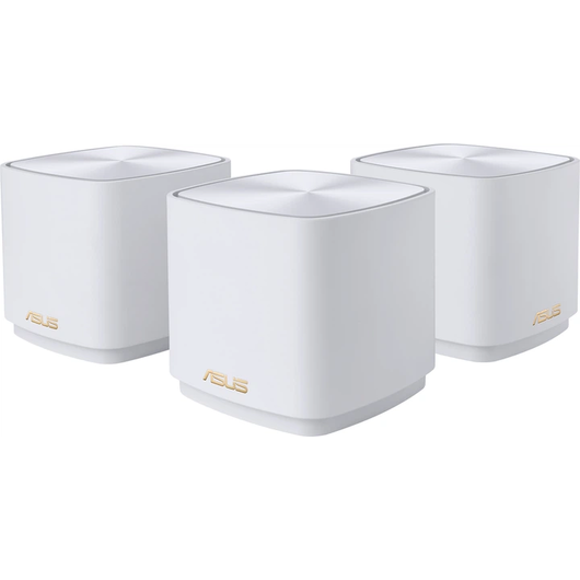 MESH SYSTEM ASUS/ ZenWiFi XD4 PLUS 3PK/ White/ 90IG07M0-MO3C40, фото 1