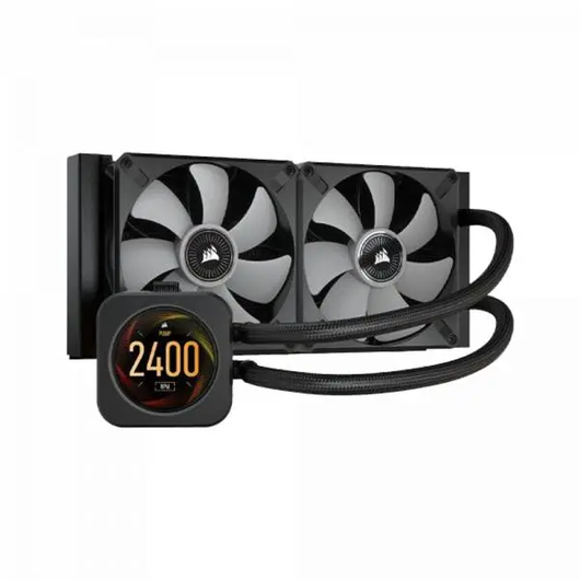 Liquid cooling Corsair iCUE H100i ELITE LCD 240mm (LGA1700), фото 2