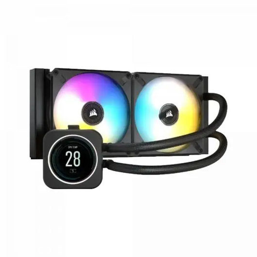 Liquid cooling Corsair iCUE H100i ELITE LCD 240mm (LGA1700), фото 1