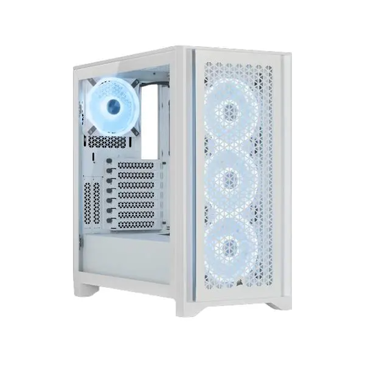 Computer Case Corsair 4000D RGB Airflow White, фото 1