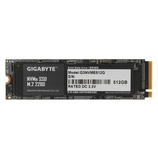 SSD накопитель M.2 NVMe 512GB Gigabyte PCIe 3.0 x4 (G3NVME512G), фото 3
