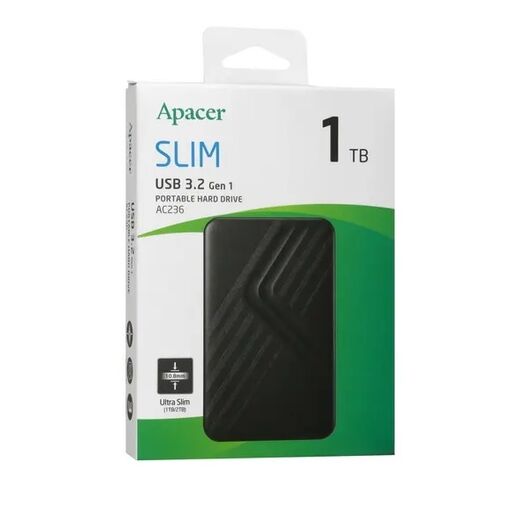 Внешний жесткий диск 2.5" 1TB Apacer AC236 / AC237 USB 3.2 Gen 1, фото 4