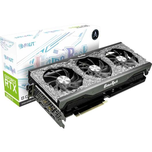 Видеокарта Palit GeForce RTX 3070 GameRock 8GB GDDR6 LHR (NE63070019P2-1040G), фото 1
