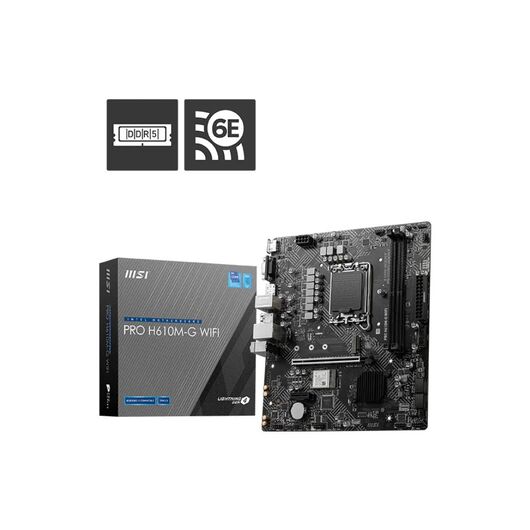 Материнская плата MSI PRO H610M-G DDR5 (LGA1700, Micro-ATX), фото 1