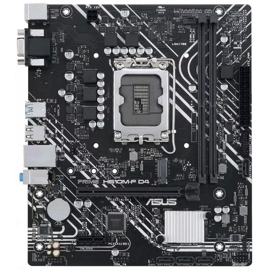 Материнская плата ASUS PRIME H610M-F D4 DDR4 (LGA1700, microATX), фото 2