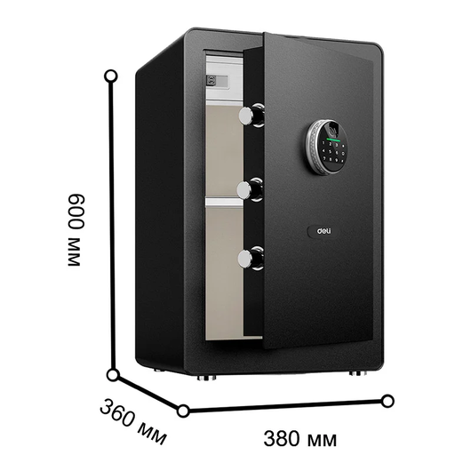 Сейф (60*38*36) Deli ET632, фото 2