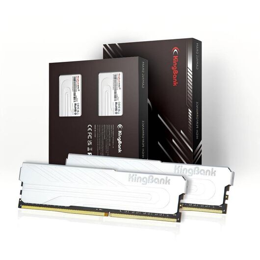 Модуль оперативной памяти KingBank DDR4 8GB 3200MHz Silver Heatsink, фото 2