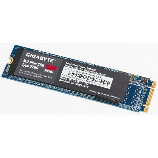 SSD накопитель M.2 NVMe 512GB Gigabyte PCIe 3.0 x4 (G3NVME512G), фото 1